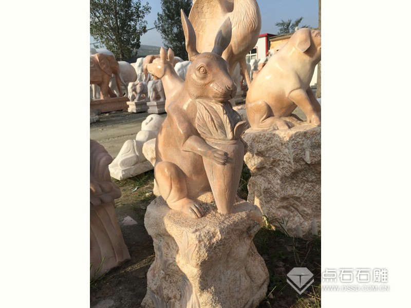 石雕十二生肖兔