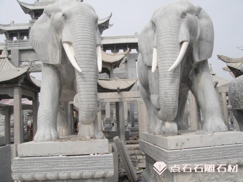 石雕大象的摆放代表的寓意